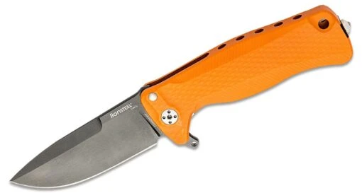 Lionsteel SR FLIPPER ORANGE Aluminum Knife, RotoBlock, Chemical Black Blade Sleipner SR22A OB -Messerwelt Verkauf 7c702bf11b16534b01c7e2c468e980e9