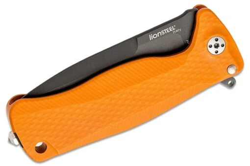 Lionsteel SR FLIPPER ORANGE Aluminum Knife, RotoBlock, Chemical Black Blade Sleipner SR22A OB -Messerwelt Verkauf 880f744ce26b091e8b34937f63fba0b2