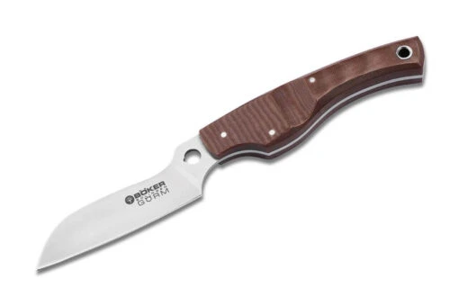 Schälmesser Micarta Braun -Messerwelt Verkauf boeker manufaktur solingen schaelmesser micarta braun